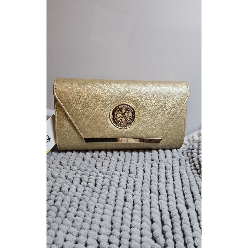 CXL By Christian Lacroix Gold Clutch With Detachable Chain  Bag NWT ($78) - Picture 10 of 11